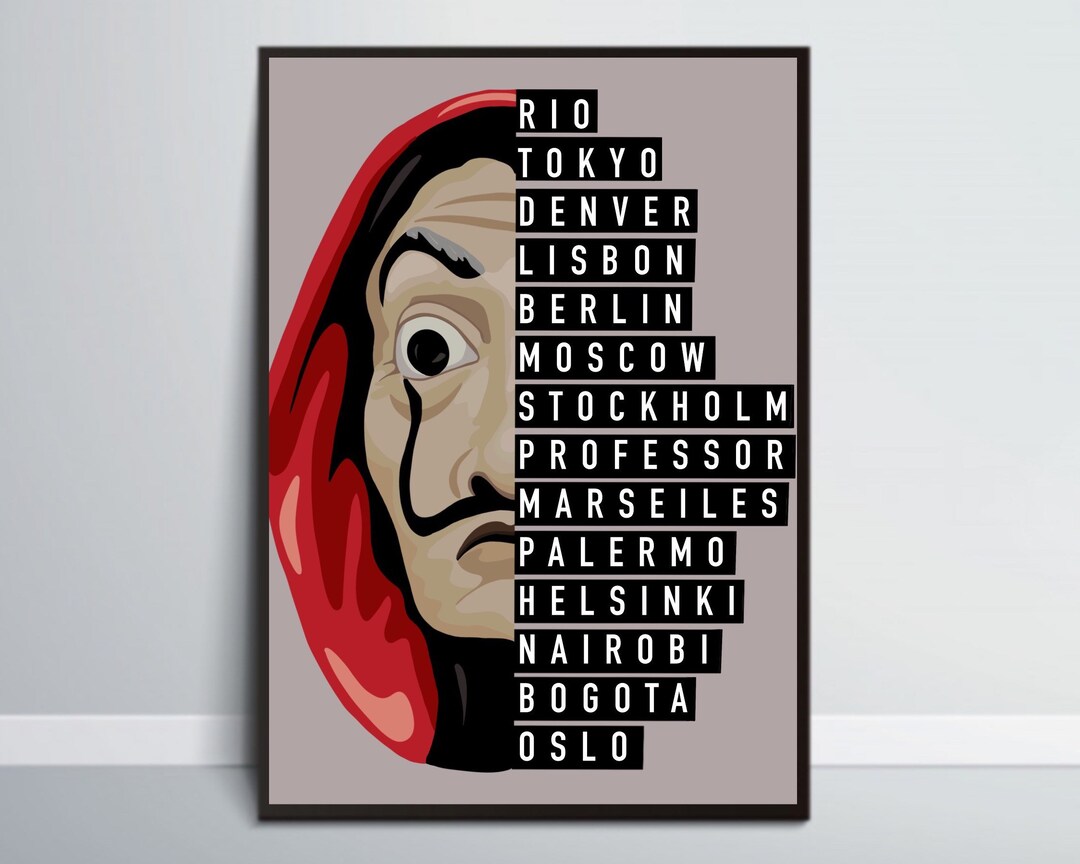 Money Heist Poster La Casa De Papel Tokio Rio Denver Ursula Corbero