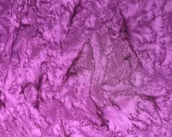 Batik en coton violet fluide, 44 po. de large Vendu en 1/2 vg