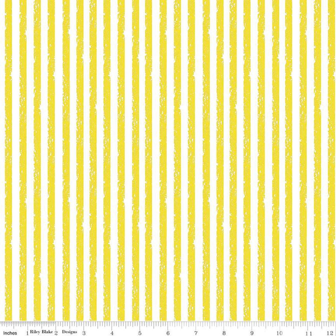 Lemon Color 1/4 Inch Stripes as Part of the Crayola Collection From ...