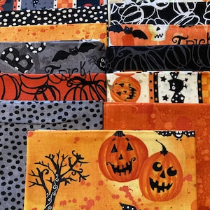 Halloween Fat Quarter Bundle is 15 Pieces from Midnight Glow Collection by Clothworks