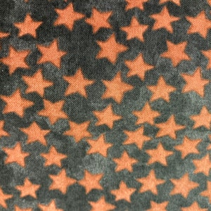 Orange Stars on Black for Whimsical Halloween from Riley Blake Designs C11824 Sold in Half Yd Increments and Continuous Cut