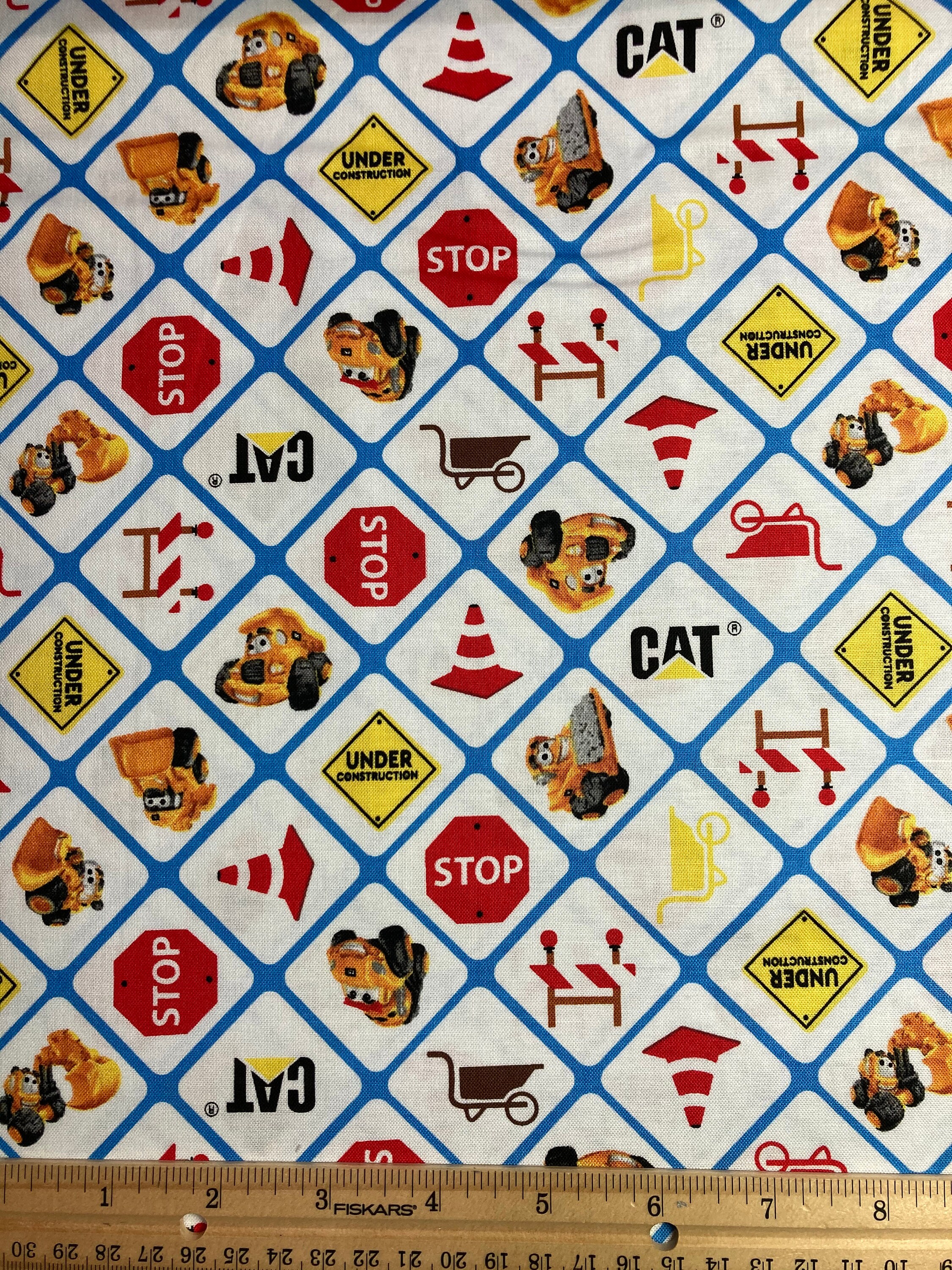 Jr Clothes Sign Construction Signs From Cat Jr Crew Collection on Blue Grid From Riley ...