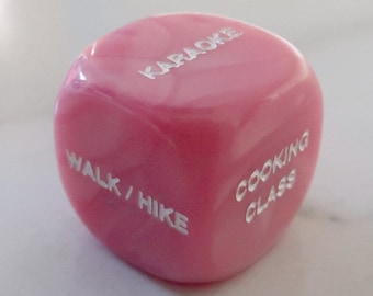 Custom Activity/Chores Dice D6, Date Night,Kid&#39;s Game, Birthday/Anniversary, Personalized Gift, Father&#39;s day, Mother&#39;s Day