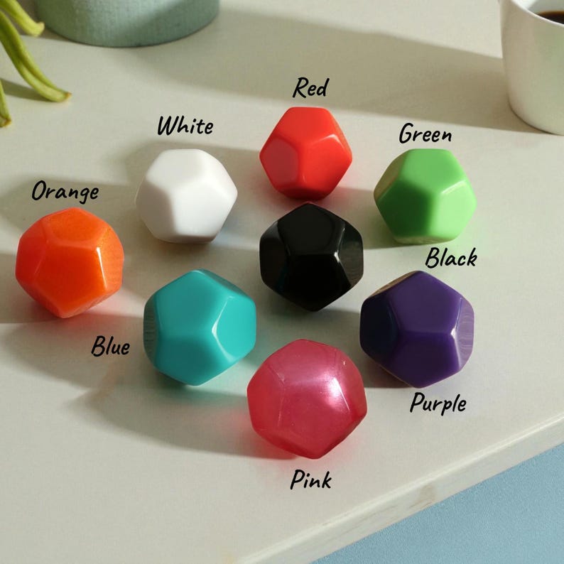 Benutzerdefinierte Würfel, D12 Essen Würfel, personalisiertes Geschenk, eng anliegende Würfel, Bild 3
