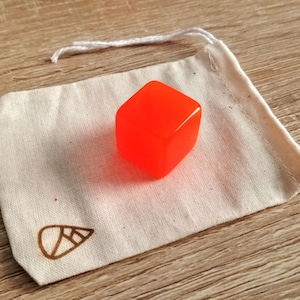 Limited Custom Fluorescent Orange Dice, Icebreaker Activity for Corporate or Food Dice, Engraved Dice perfect for gifts and Mother&#39;s Day