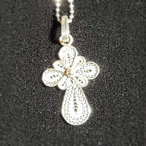 Antique Edwardian Era Silver Ethiopian Coptic Cross