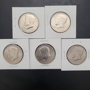 1776-1976 Kennedy Bicentennial half dollars with errors (5x)