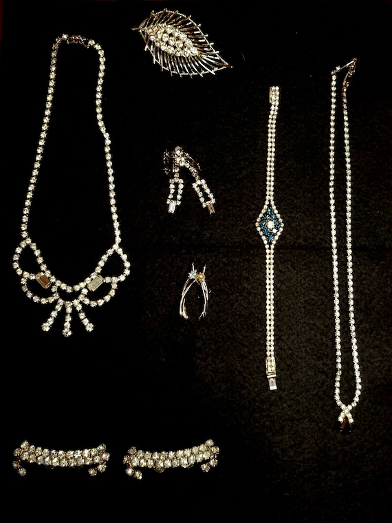 Antique and Vintage Costume Jewelry Set Gem