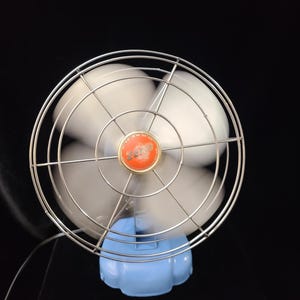 Vintage Art Deco Era Zero Brand Electric Metal Desk Fan c. 1930s (Working)