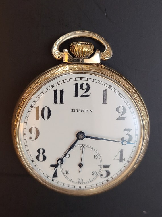 Circa 1935 Swiss made Buren Grand Prix Pocket Watc