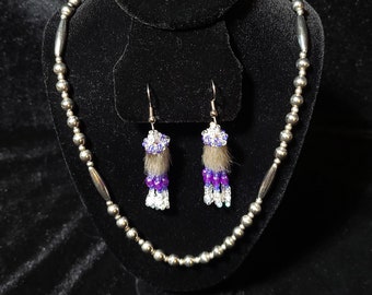 Old Pawn Antique Navajo Pearl and Melon Bead Necklace