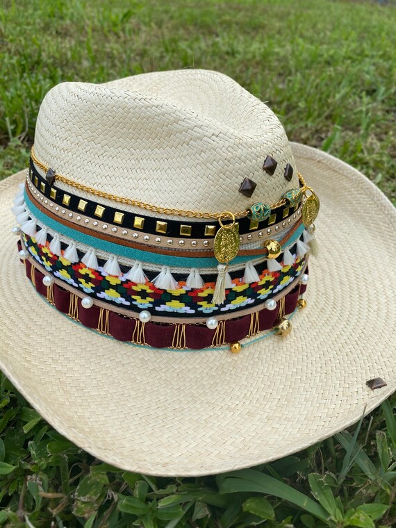 Colombian Handmade Hat Brown Straps 