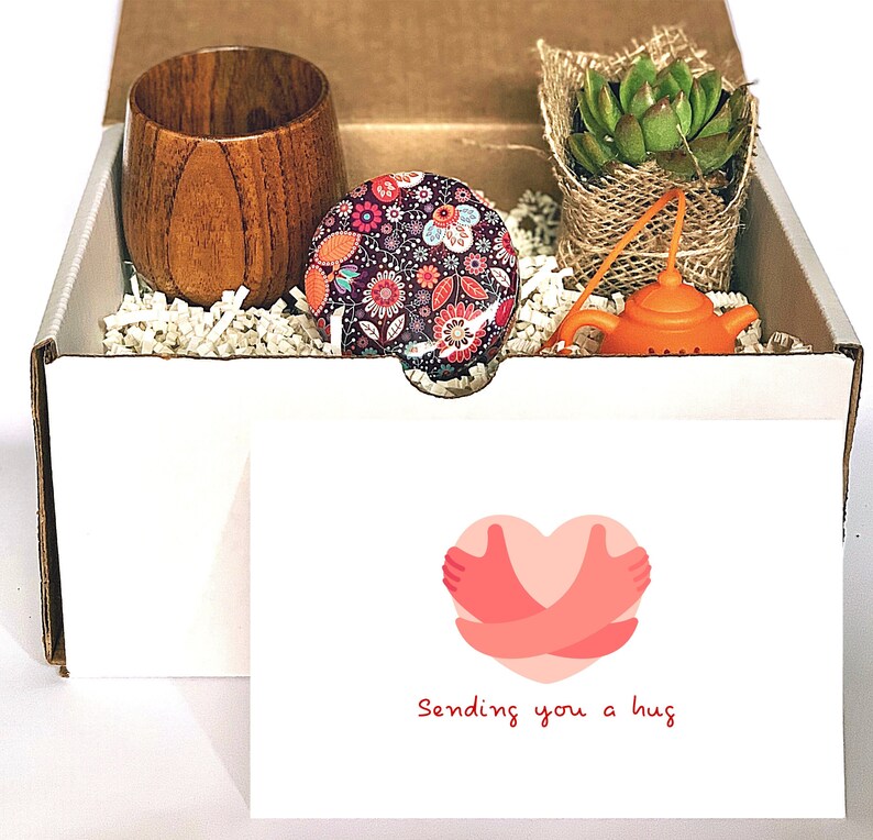 Sending you a hug gift box Send hugs Hugs delivery Tea Etsy