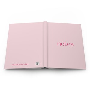 Hardcover Ruled Journal Pastel Pink Notebook Lined Notebook Aesthetic ...