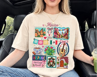 MEXICO Hispanic Heritage Month Teacher Shirt, Mexican Teacher Tee, School Culture Celebrations Apparel, Spanish Teacher gift, Culture Event