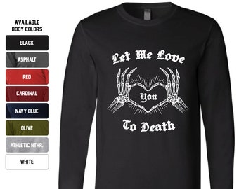 Valentine Creepy Cute Pastel Goth Gothic Edgy Alternative Egirl Let Me Love You To Death Skeleton Bone Heart Hands Racerback Crop Top Tank