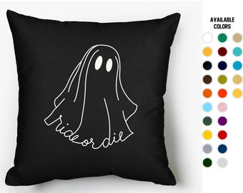 16x16 Multicolor So Cool Designs Dont Believe in You Either Funny Halloween Cute Ghost Throw Pillow
