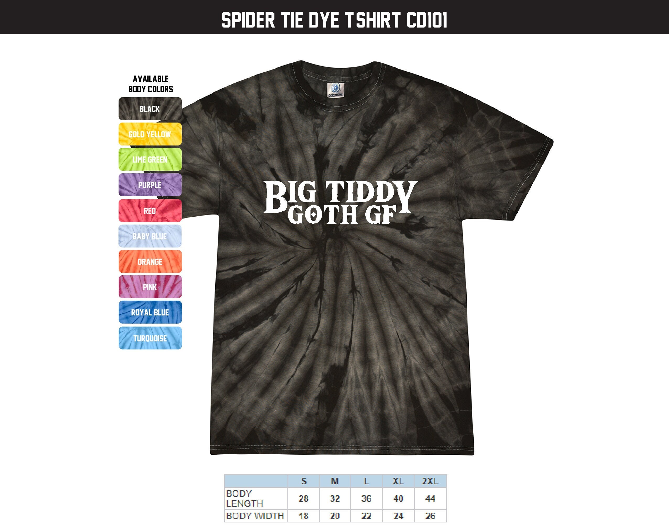 big tiddy goth gf shirt