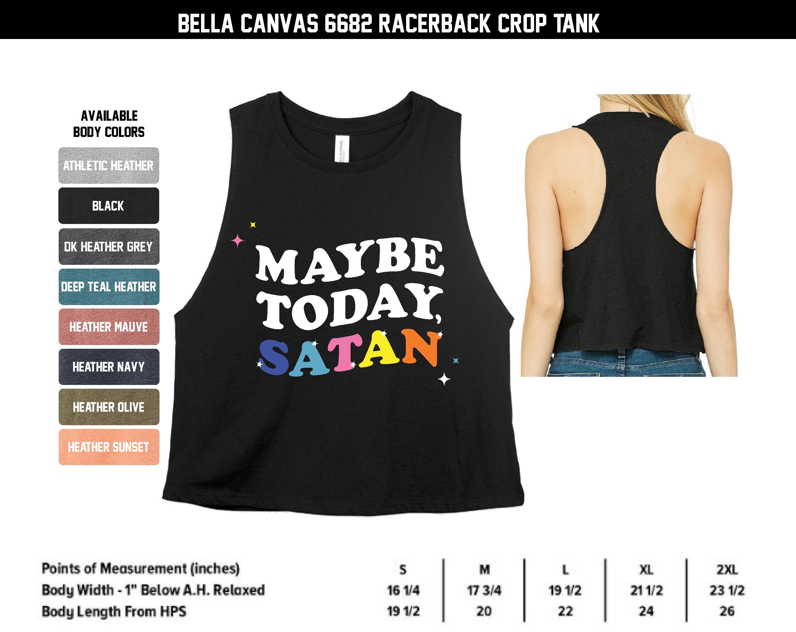 Maybe Today Satan Racerback Crop Top Tank Nu Goth Gothic Etsy Maybe Today Satan Racerback Crop Top Tank Nu Goth Gothic Etsy