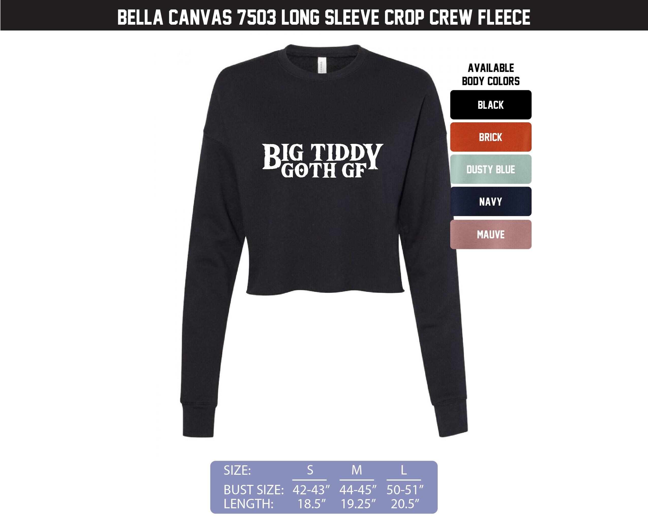 big tiddy goth gf shirt