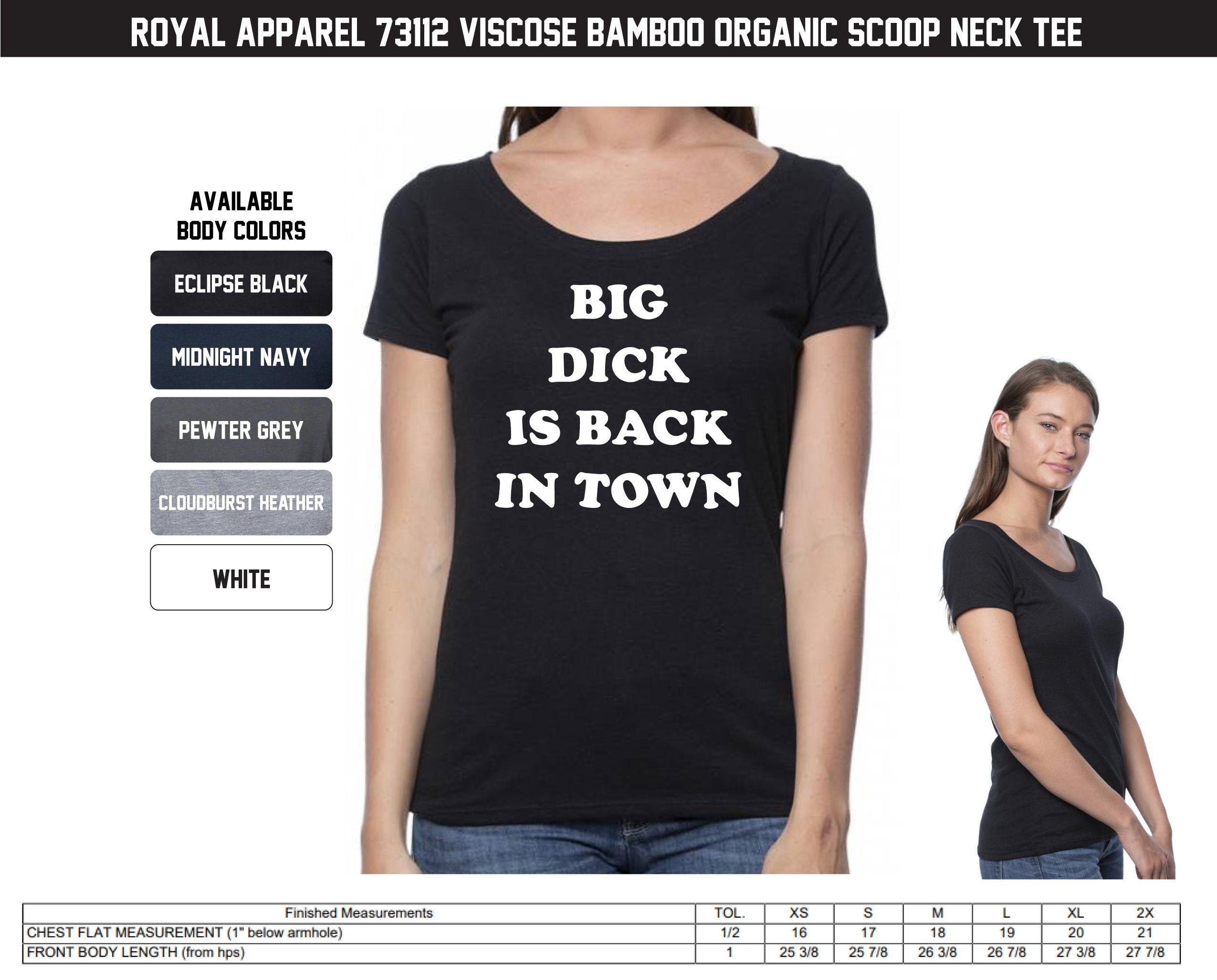 Organic Scoop T-shirt Big Dick
