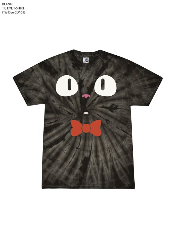 Anime Cat Face Tie Dye T-shirt Kawaii 