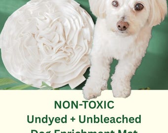 Non-Toxic Snuffle Mat for Dogs, Cats, Nosework Enrichment Toy, Slow Feeder Training Mat