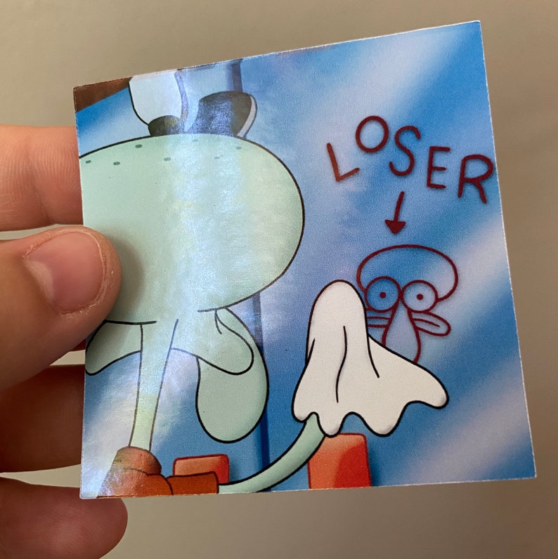 Squidward Loser Meme Sticker / Spongebob Inspired / Laptop | Etsy