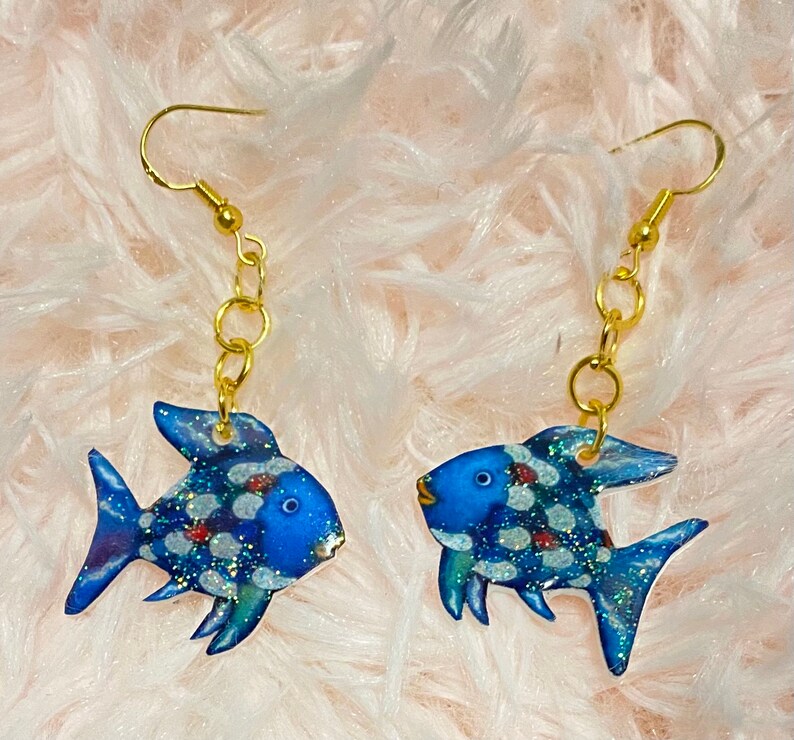 gifts for teachers kids books the rainbow fish glitter earrings