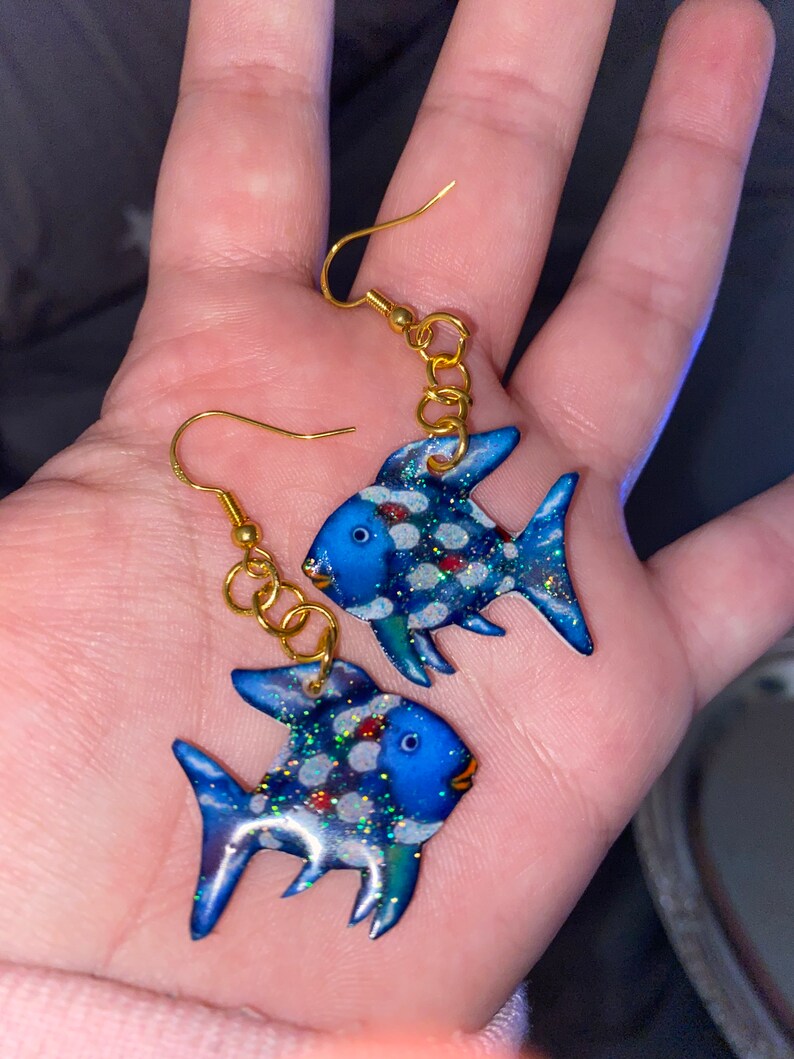 gifts for teachers kids books the rainbow fish glitter earrings