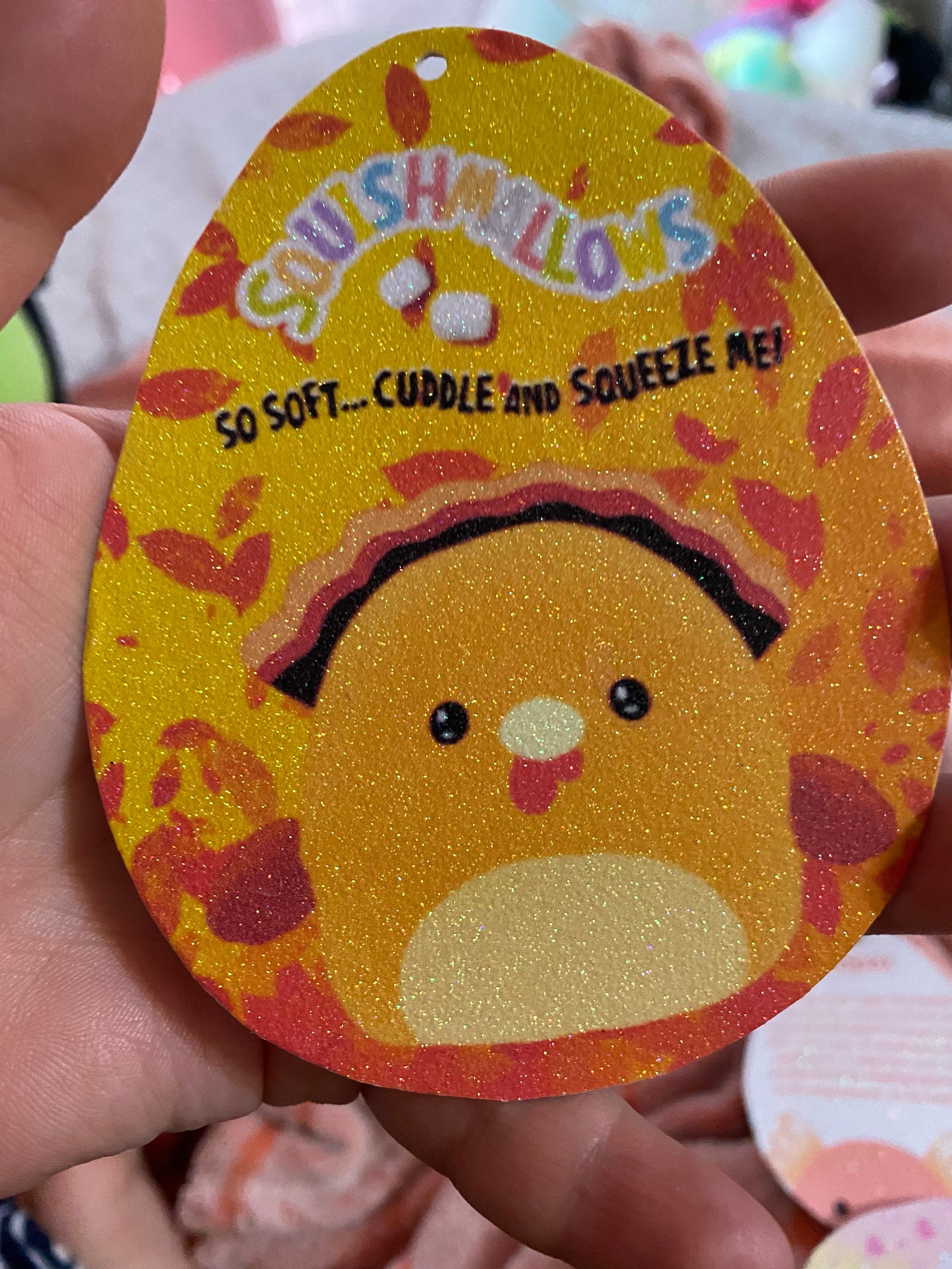 Custom Sparkly Squishmallow Tag Front Bio Tag Etsy