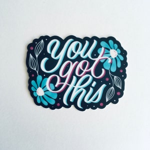 Usted tiene este vinilo troquelado corte pegatina / lettering arte pegatinas / pegatinas del ordenador portátil / pegatinas de la botella de agua / Positividad, pegatinas motivacionales