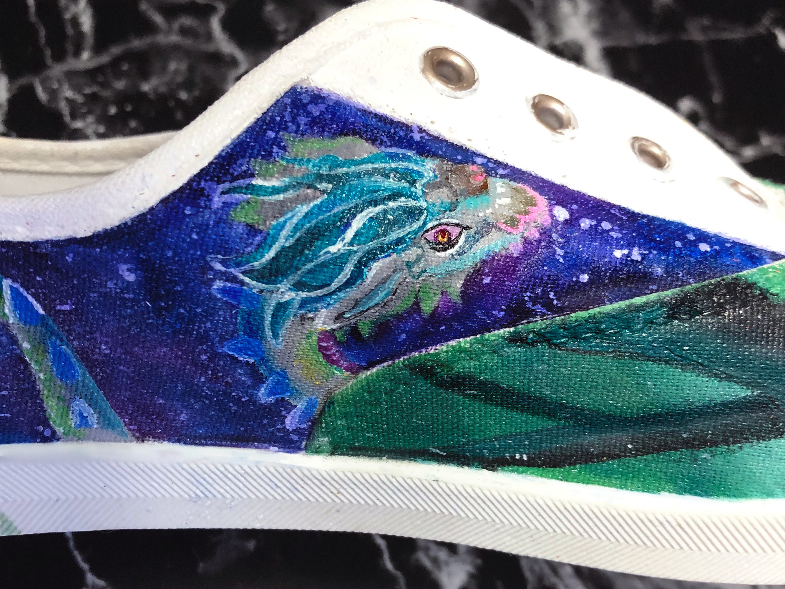 Zelda Bull Airs Size 8 Breath Of The Wild Exclusive And Rear Custom Sneakers HTF I finally got to meet the mastermind behind  main image 4
