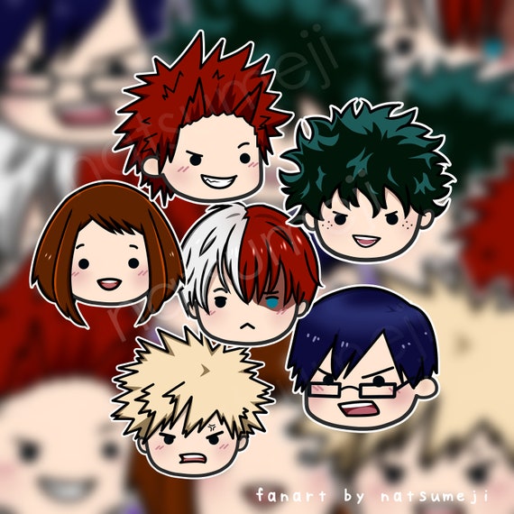 mha vinyl stickers singlesbundle etsy