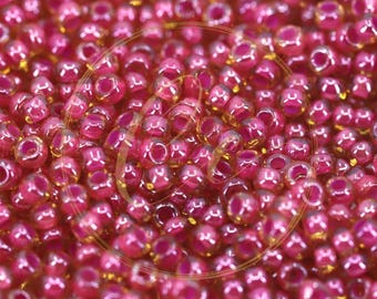 Set di perline Rocailles di colore viola/lilla in diverse tonalità, 2 mm, 3 mm, 4 mm, con scatola, 120 g, perline di vetro rotonde assortite, set fai da te con mini perline
