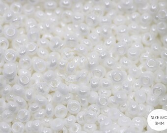 Matubo 8/0 Round Czech Seed Beads – 3mm, Neon Purple Lined – 10g – 80 Colors Available
