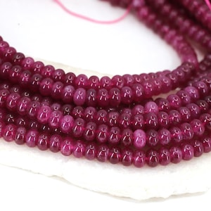 5x8mm Rondelle Purple Jade Beads, 1 Full Strand Heishi Colored Jade Beads / RNS5-09