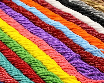 Wholesale Bulk Seed Beads, 11/0 (2.2mm) Czech Seed Beads 10 Full Hanks, Select Your Colours! GSB11-099