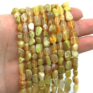 5-9mm Natural Calcite Nugget Gemstone Beads, 1 Strand 50 pcs / PNB-19