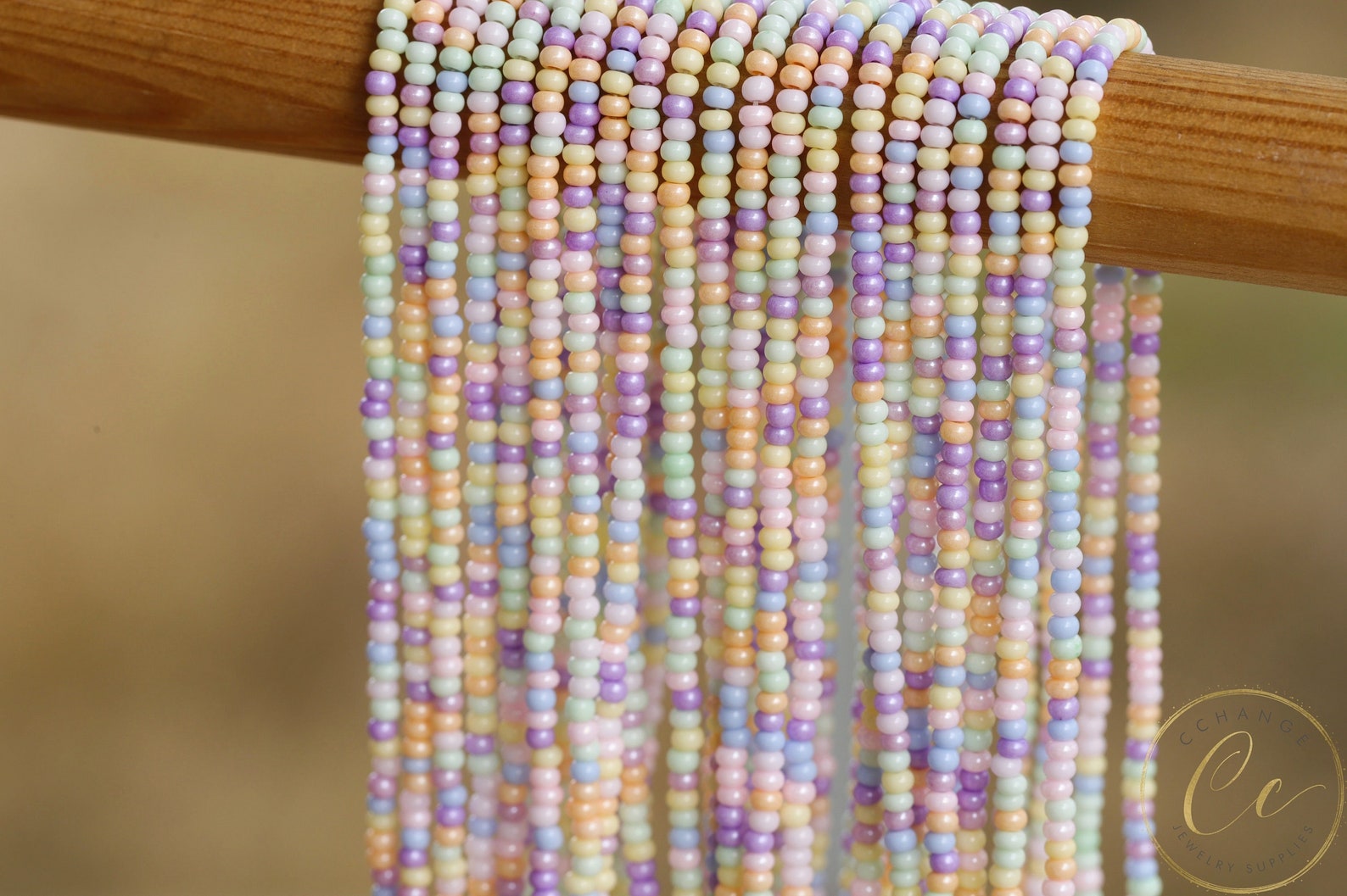 Multicolour Strands 1 Meter Mix Multicolour Seed Bead Strands, 11/0 (2.2mm) Colorful Czech ...