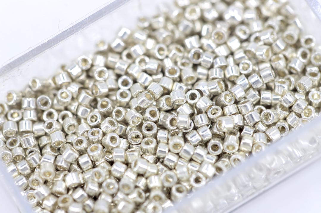 Miyuki Delica Galvanized Silver 11/0 | Japanese Glass Seed Beads
