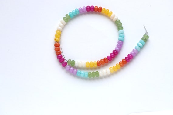 Collana Grocollo Con Perlne D Sem Arcobaleno - Etsy Tala - Foto 2