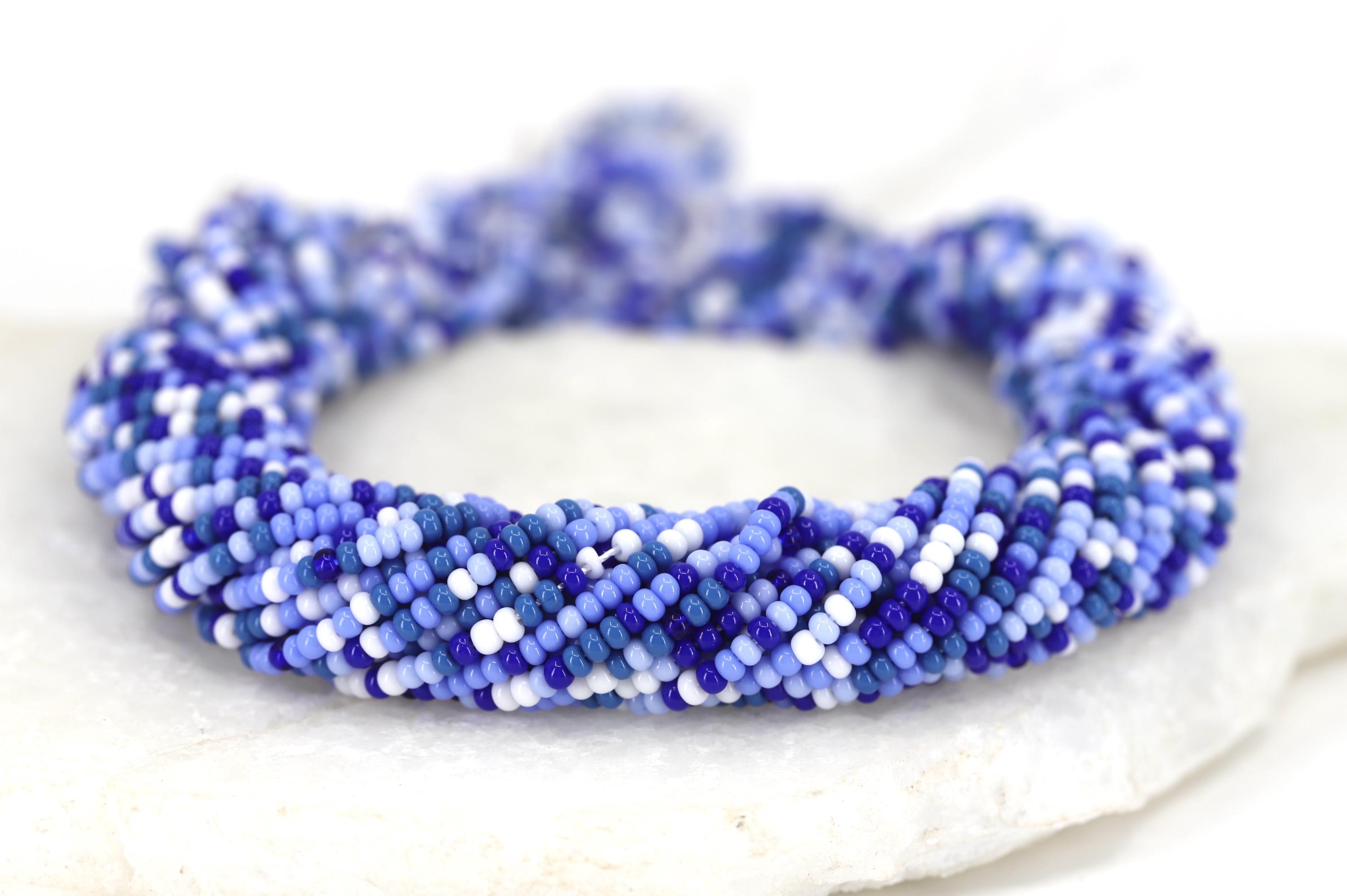 Multicolour Strands 1 Meter Blue Mix Multicolour Seed Bead Strands, 11/0 (2.2mm) Colorful ...