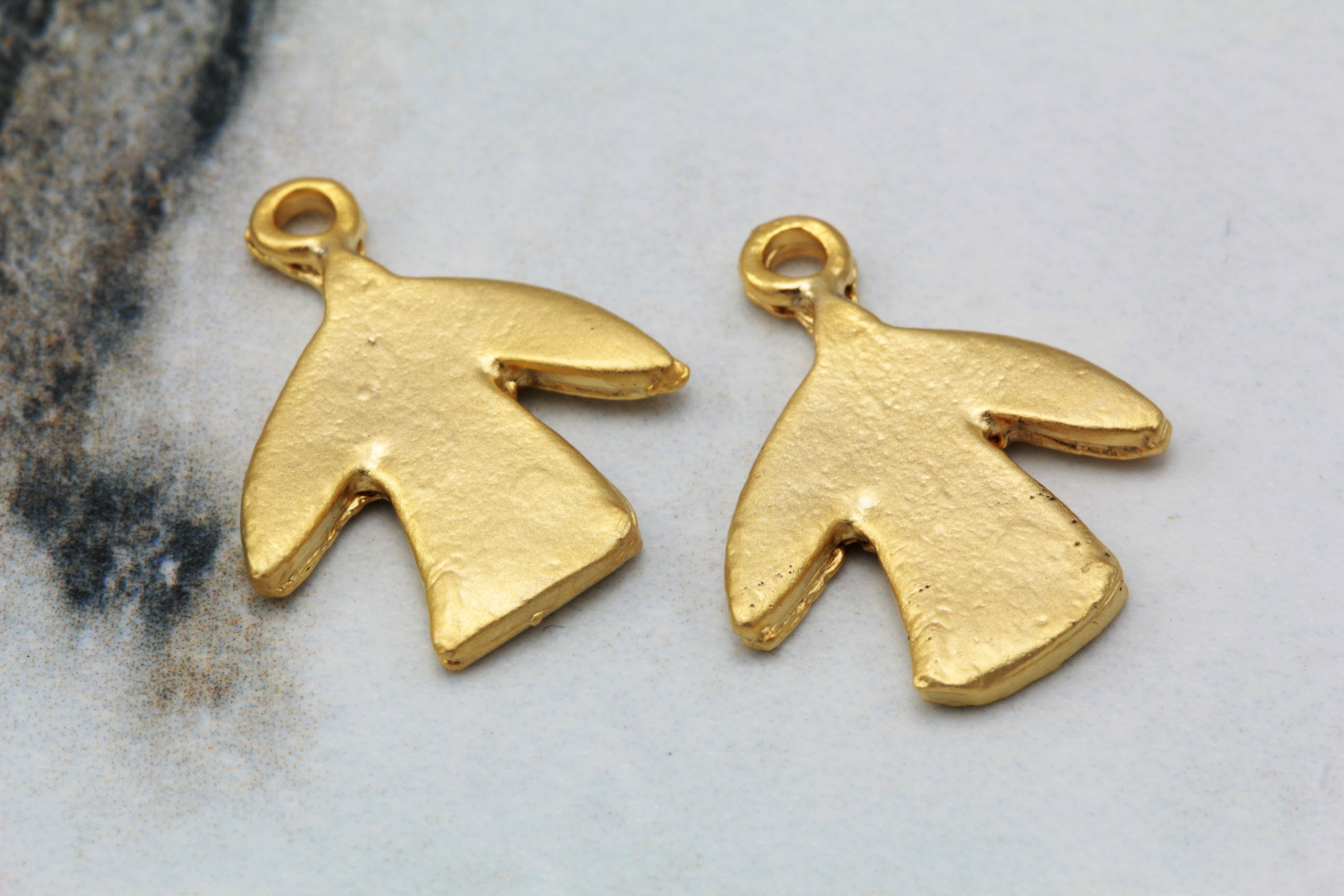 20mm Matte Gold Plated Metal Bird Pendants 5 Pcs / GPY-351 - Etsy