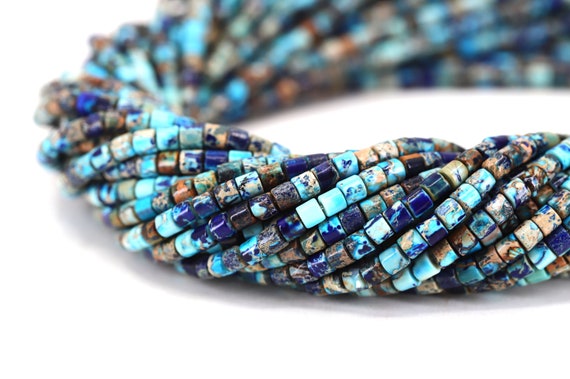 Collana "Ceramica Siciliana" con perle e diaspro imperiale rosso - Mizzica