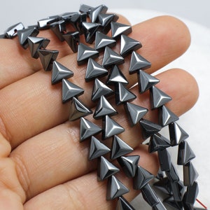 6mm Arrow Hematite Beads, 1 Strand 32 pcs / HBY-071