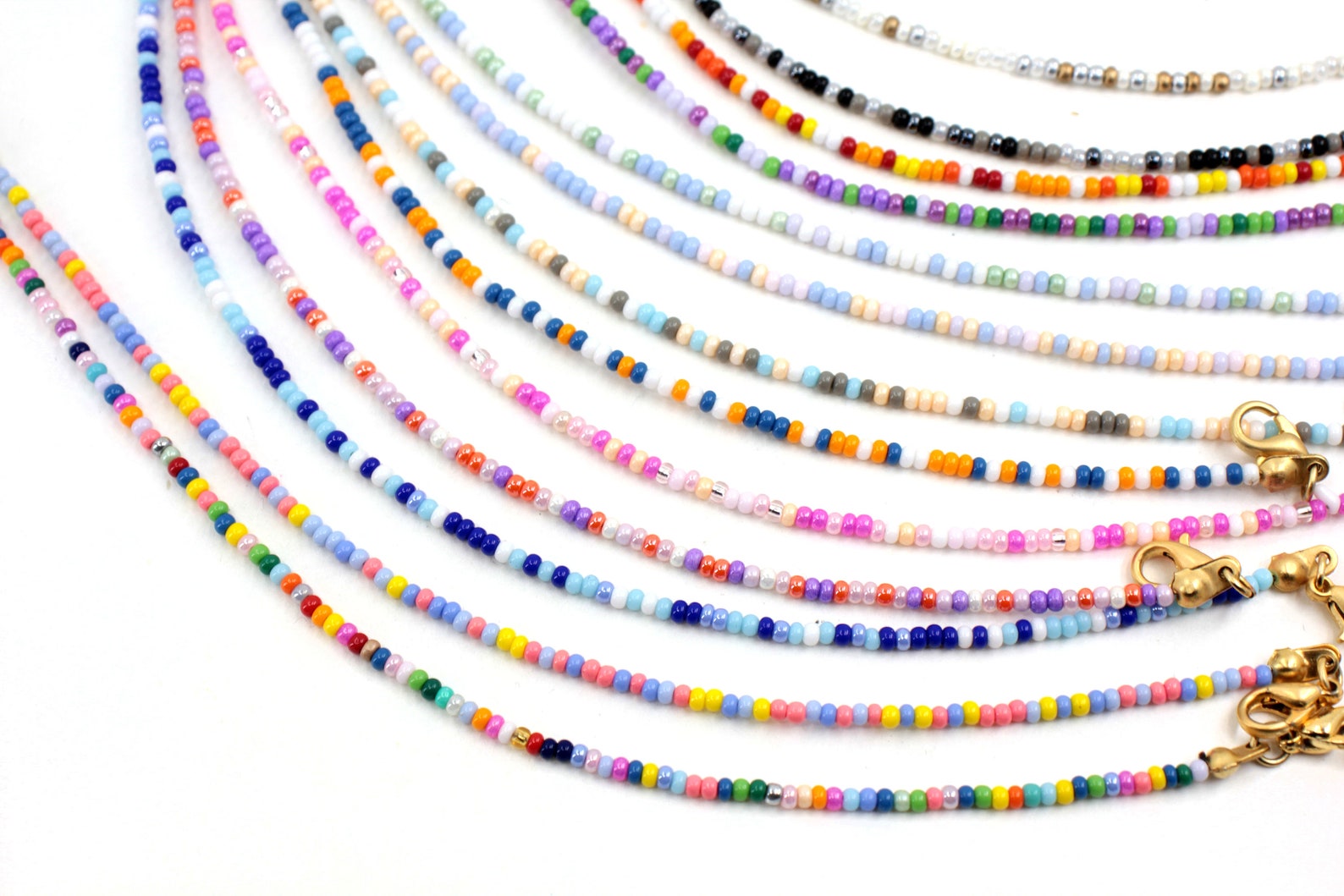 Rainbow Seed Bead Bracelet Minimalist Beaded Bracelet Dainty - Etsy