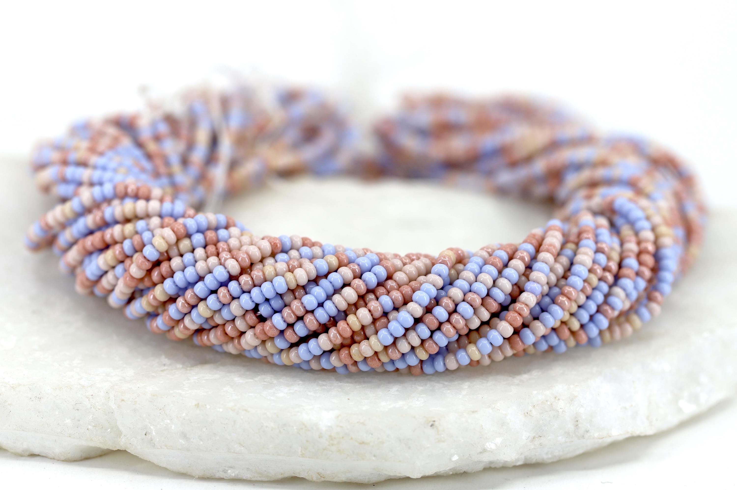 Multicolour Strands 1 Meter Mix Multicolour Seed Bead Strands, 11/0 (2.2mm) Colorful Czech ...