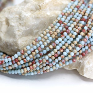 4mm Round Agalmatolite Shoushan Jasper Beads, 1 Full Strand 15.5&quot; Genuine Natural Loose Round Semi Precious Stones / NSR4-32