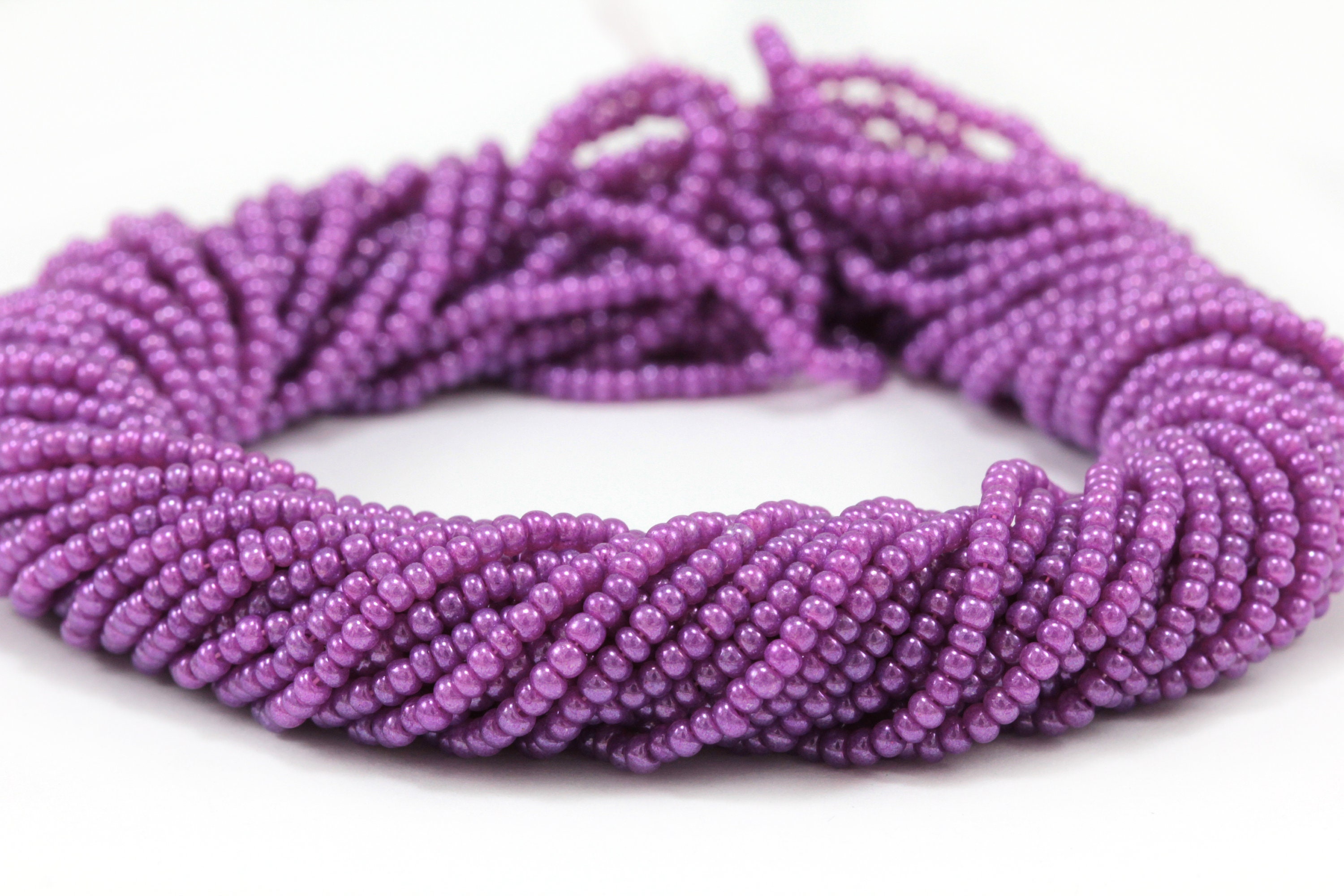 Dark Purple Seed Beads 11/0 2.2mm Czech Seed Beads 1 Full Etsy